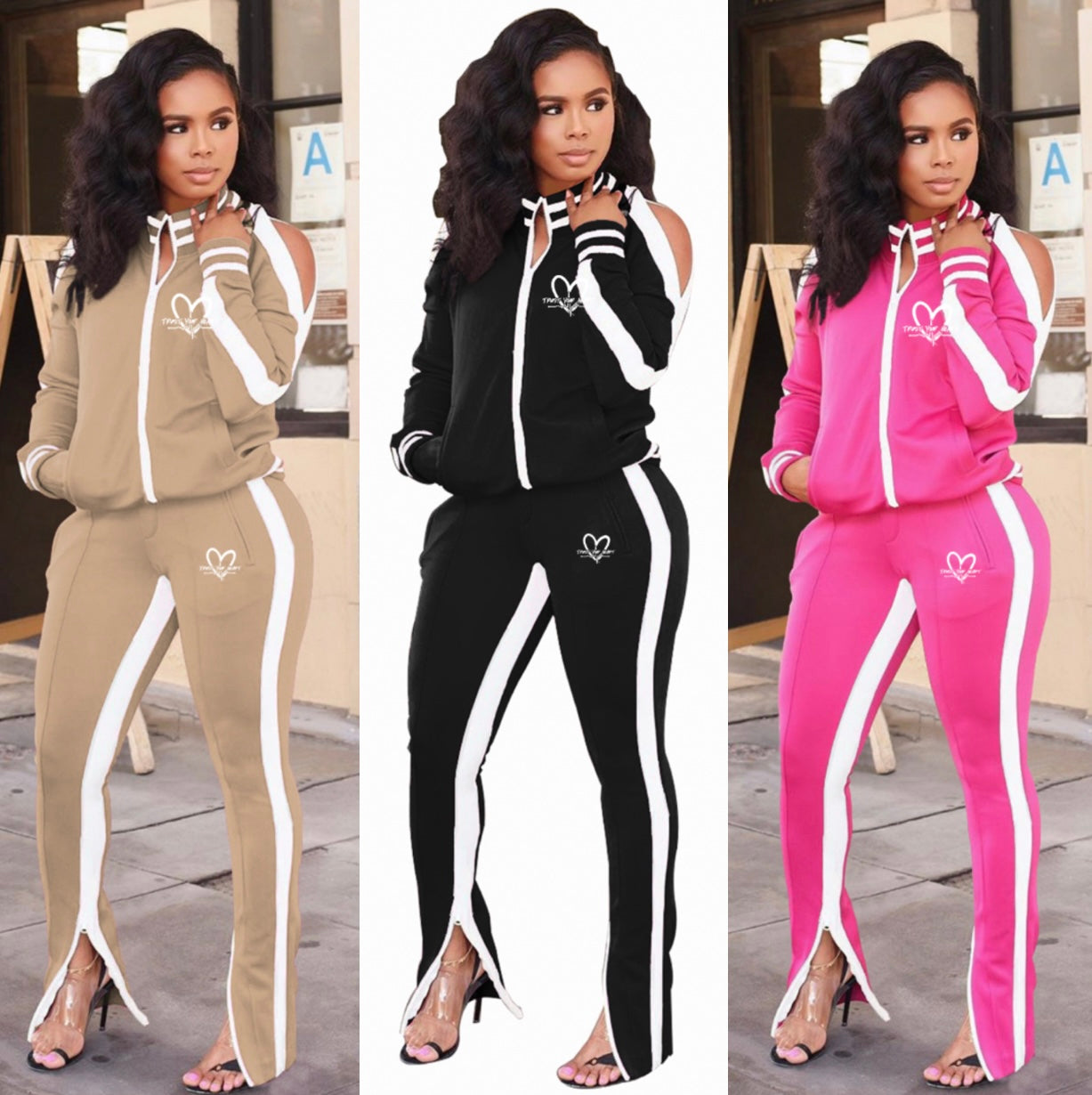 TrustYourHeart Womens Two Piece Jogger Suit Trustyourheartllc