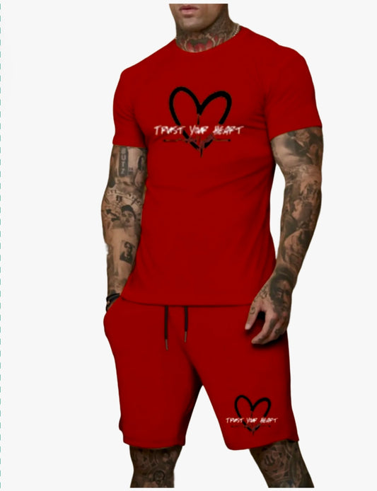 Mens TrustYourHeart Logo Short Set