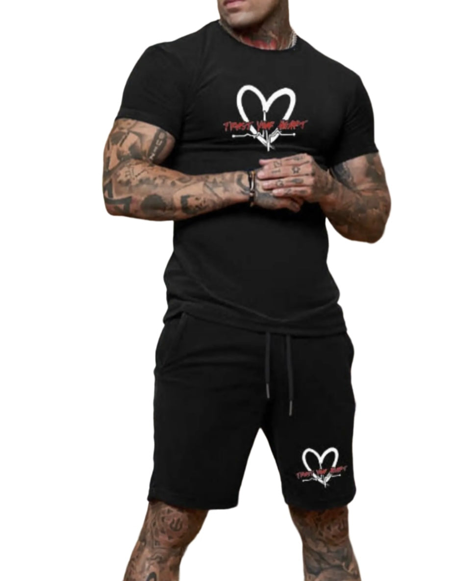 Mens TrustYourHeart Logo Short Set