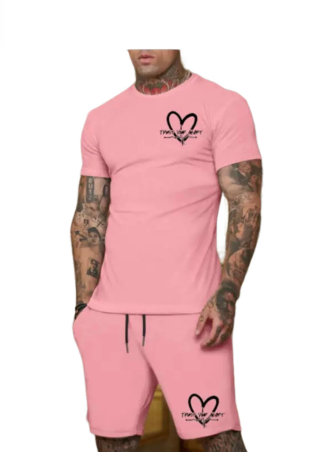 Mens TrustYourHeart Logo Short Set