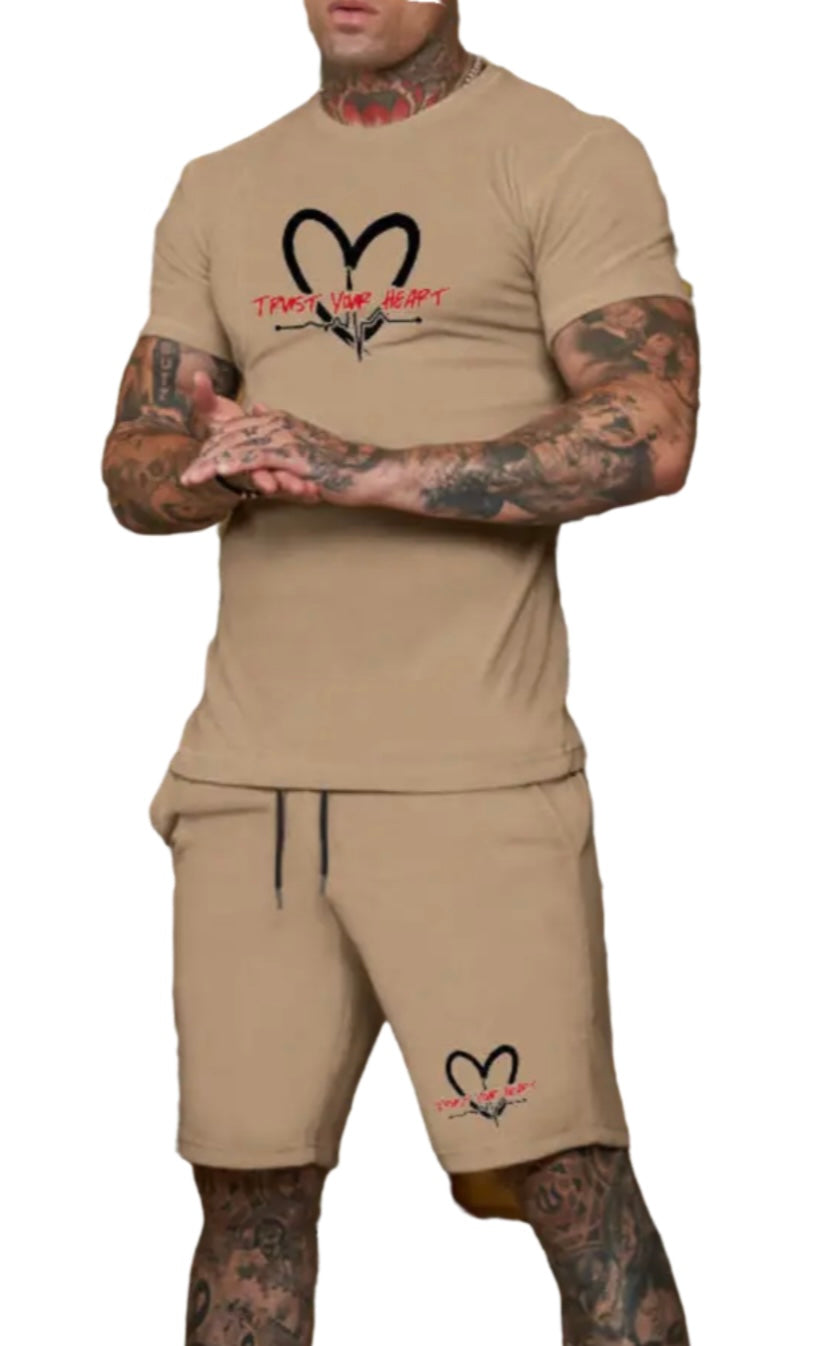 Mens TrustYourHeart Logo Short Set